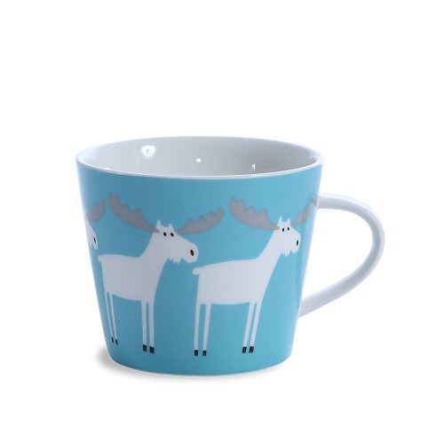 Bucket Mug Marty Moose - Aqua & Frost
